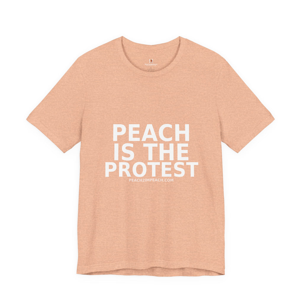 Folded peach Peach Is the Protest impeach Trump movement t-shirt by Peach2Impeach